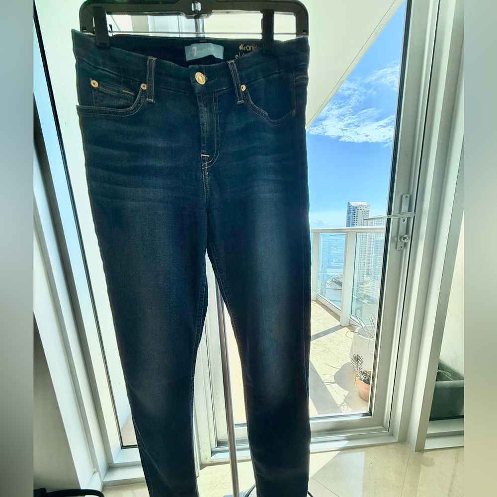 7 For All Mankind Dark Indigo Women's Skinny Jeans